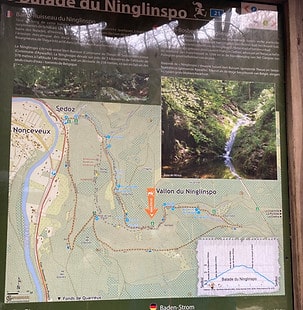 map of the ninglinspo hike