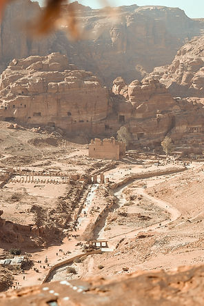 view over the city of petra