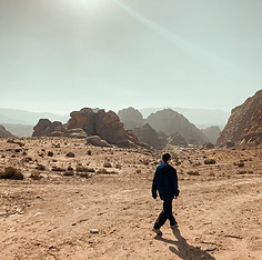 hiking in petra