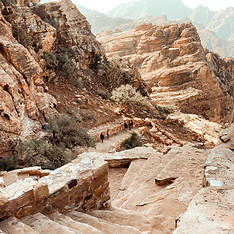 hiking in petra