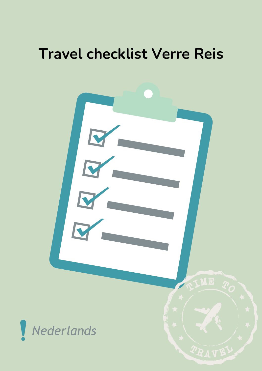 Checklist Travel - Verre reis