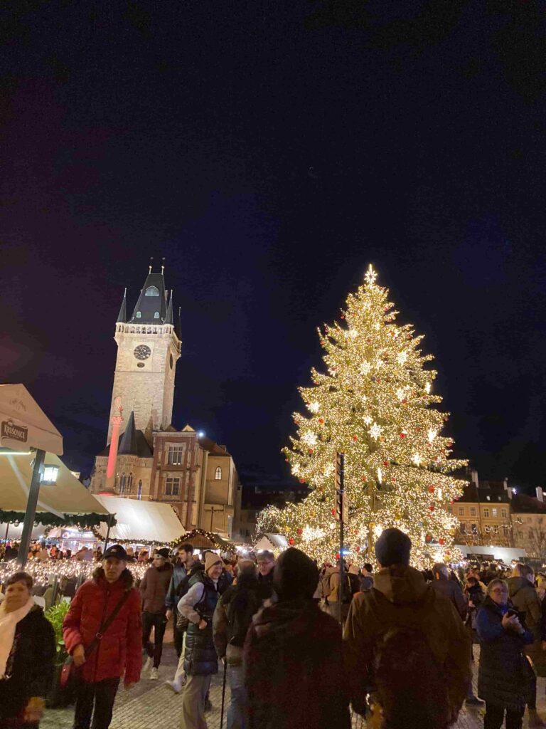 prague old town square christmas