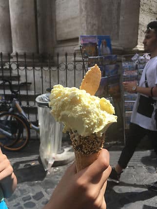 ice cream in rome