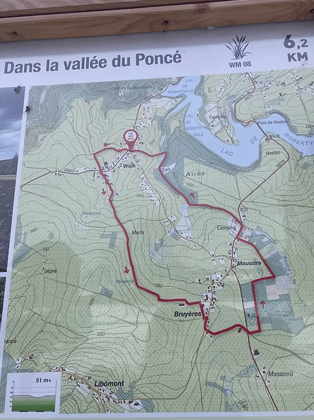 hiking map belgium