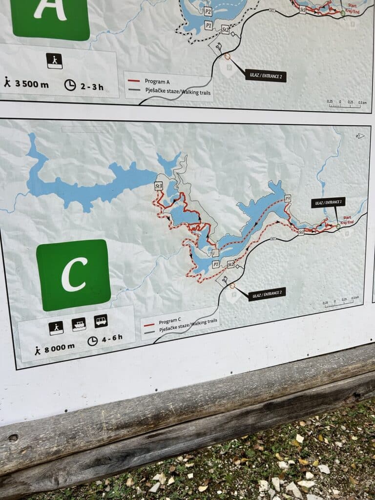 hiking trail plitvice