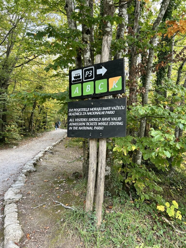 hiking trail plitvice